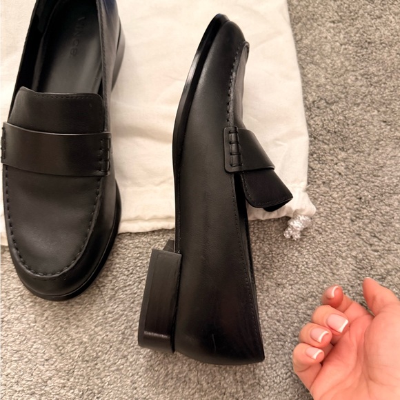 Vince woman’s  Black Leather Loafers main image 2